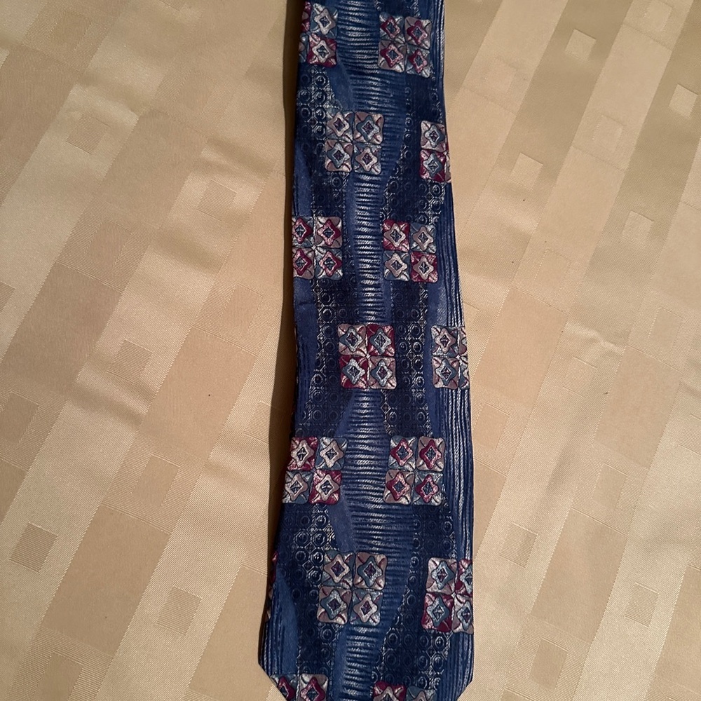 Multi Colored Patterned All Silk Tie By Specially… - image 4